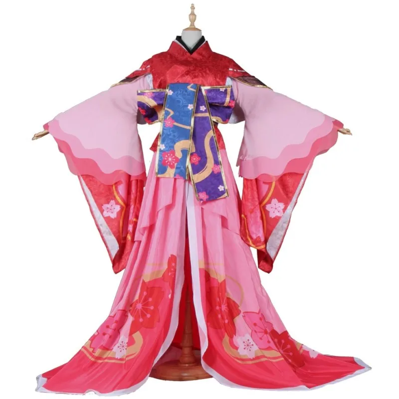 Hra Onmyoji Sakura Monster Ying Huayao Cosplay Kostým Krásnu Pleť Veľmi Reduktívnou Šaty+Pokrývku Hlavy