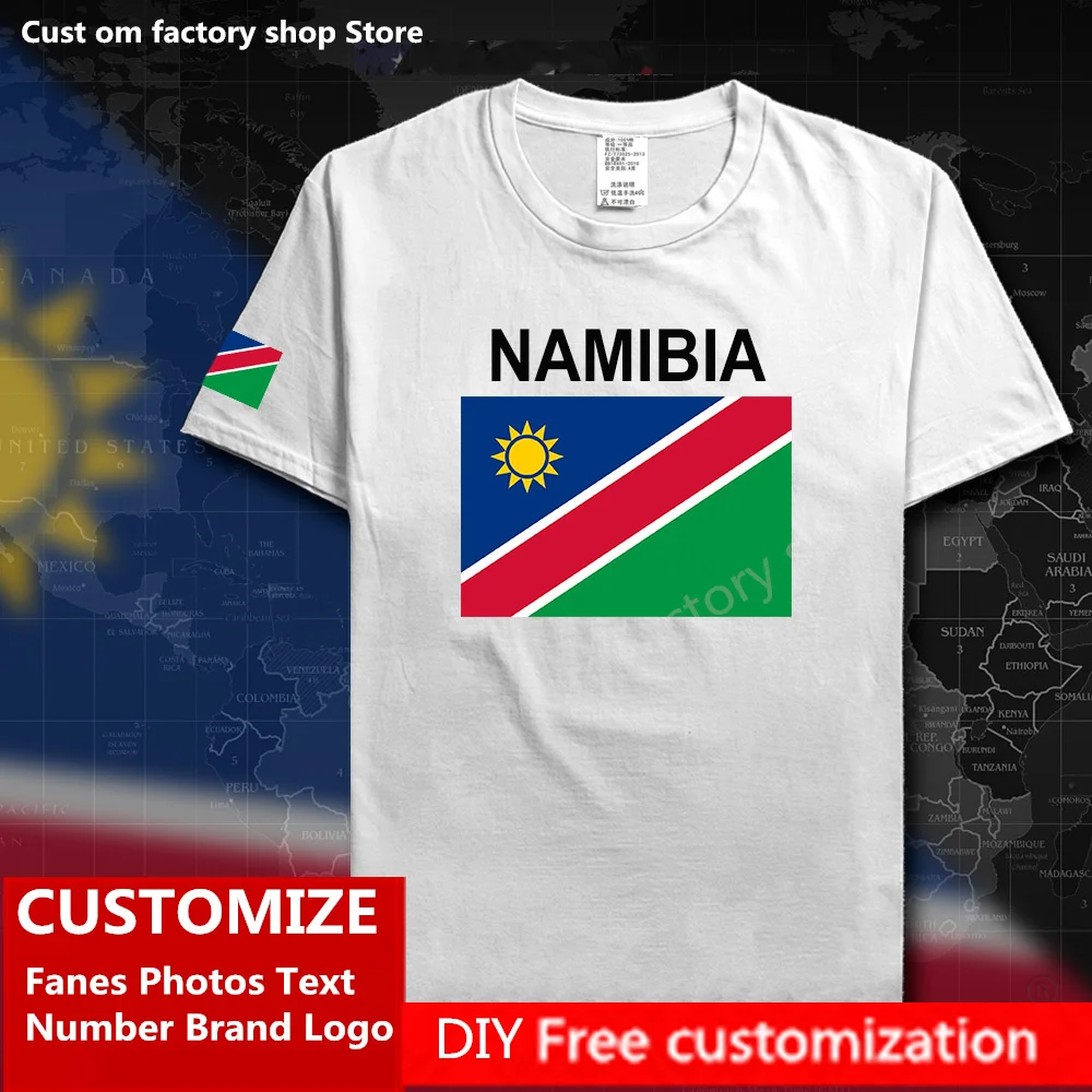 NAMÍBIA T shirt Vlastné Jersey Fanúšikov DIY Meno, Číslo, Značka, LOGO High Street Fashion Hip Hop Voľné Bežné T-shirt NAM Namibian