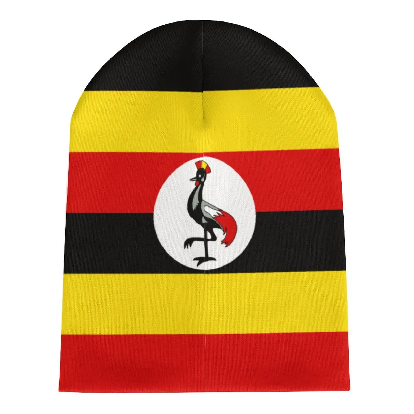 Národ Uganda Vlajkou V Pohode Krajiny Pletené Klobúk Pre Mužov, Ženy, Chlapcov Unisex Zimné Jeseň Čiapočku Spp Teplé Kapoty