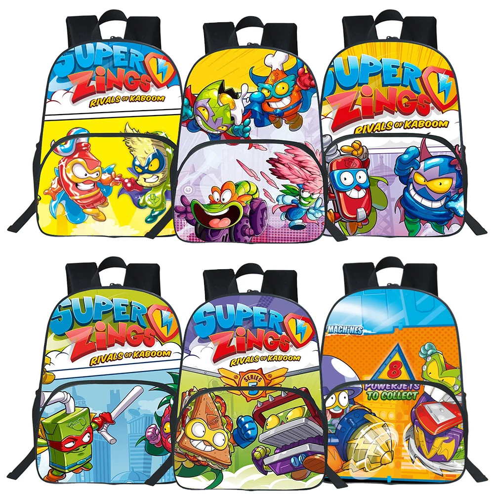 Deti, Chlapec a Dievča Taška Super Veci Batoh 3D Karikatúra Super Zings Školské Tašky Teen Double-layer Batoh, Veľká Kapacita Bookbag