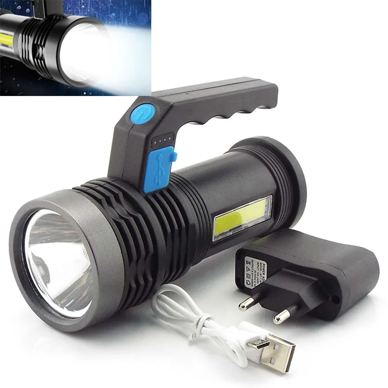 Silné svetlo prenosné Led baterka prenosné USB nabíjateľné KLASU bočné svetlo floodlight, vonkajší reflektor pre domácnosť a