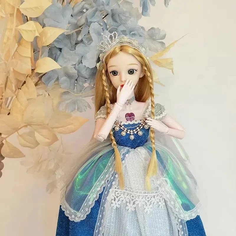 60 cm Pohyblivé Kĺby bábika 1/3 Bjd Bábiky Princezná Šaty bábiky Hračky, 3D Oči, Oblečenie, Príslušenstvo BJD Bábiky Hračky pre Dievčatá