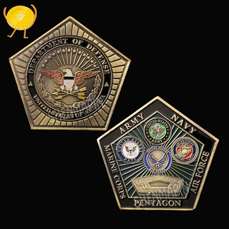 Americkej Armády, Námorníctva a Námornej Pechoty, Air Force Pentagon Pamätné Mince ministerstva Obrany Vojenská Česť Mincí, Zberateľských