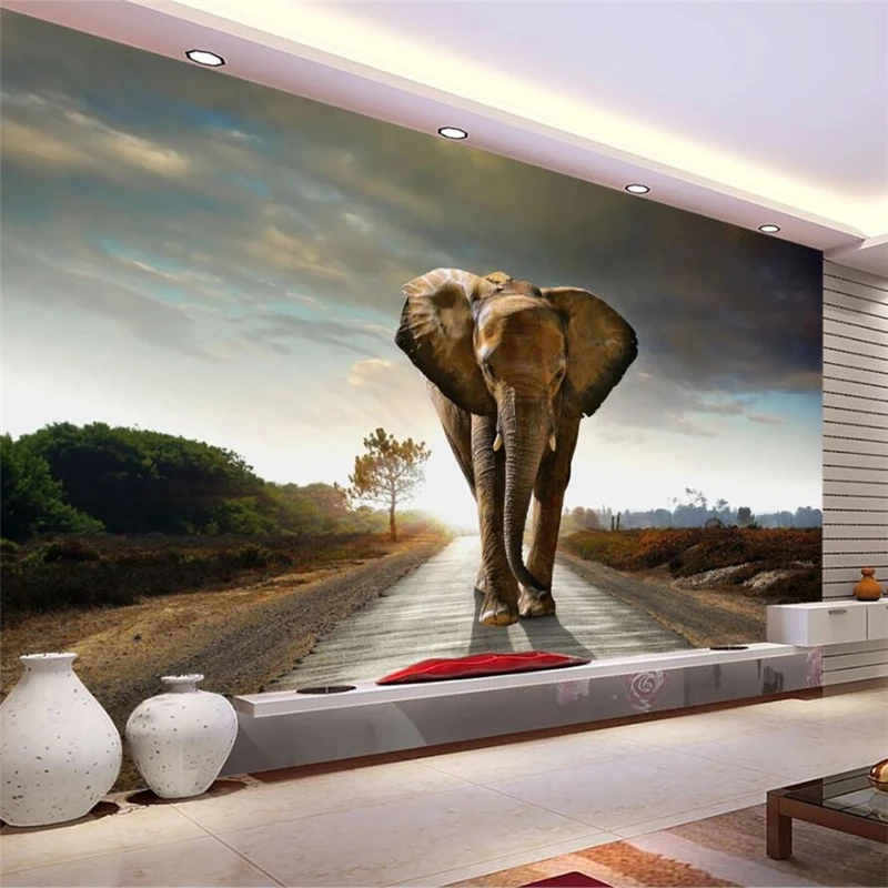 Vlastné tapetu 3d nástenná maľba slon dekoratívne maľby obývacia izba, spálňa nástenná maľba na stenu papiere domova abstraktných de porovnanie tapety