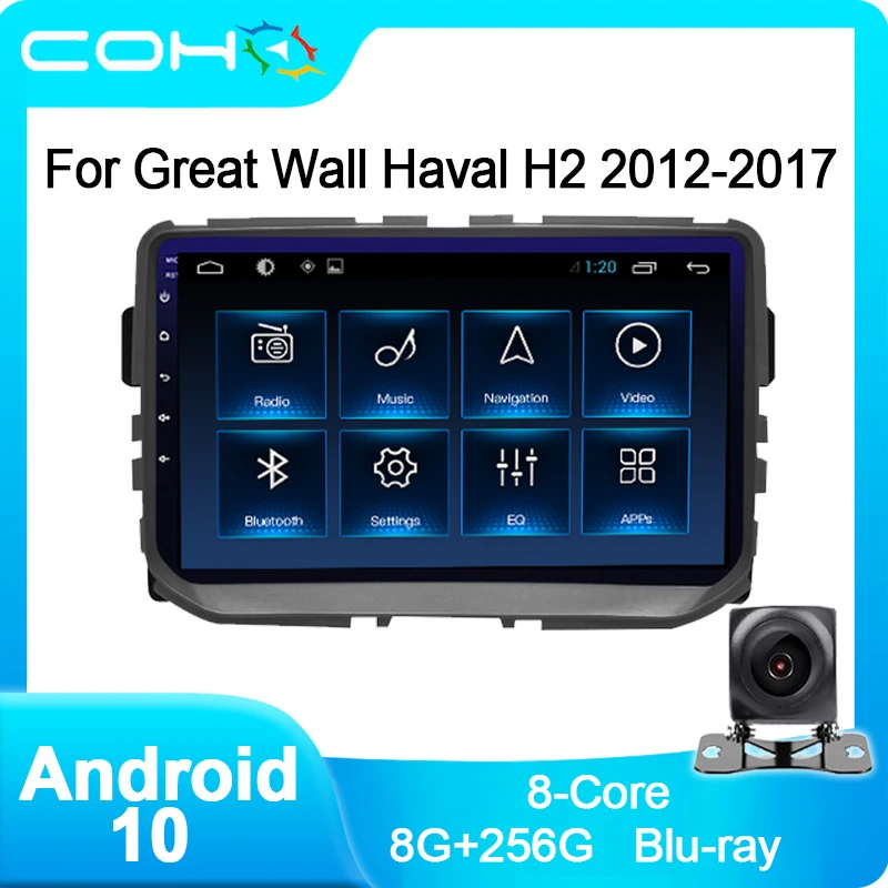 COHO Pre Veľký Múr Haval H2 2012-2017 Auto Hráč Stereo Autoradio Android 10.0 Octa-Core 6+128G