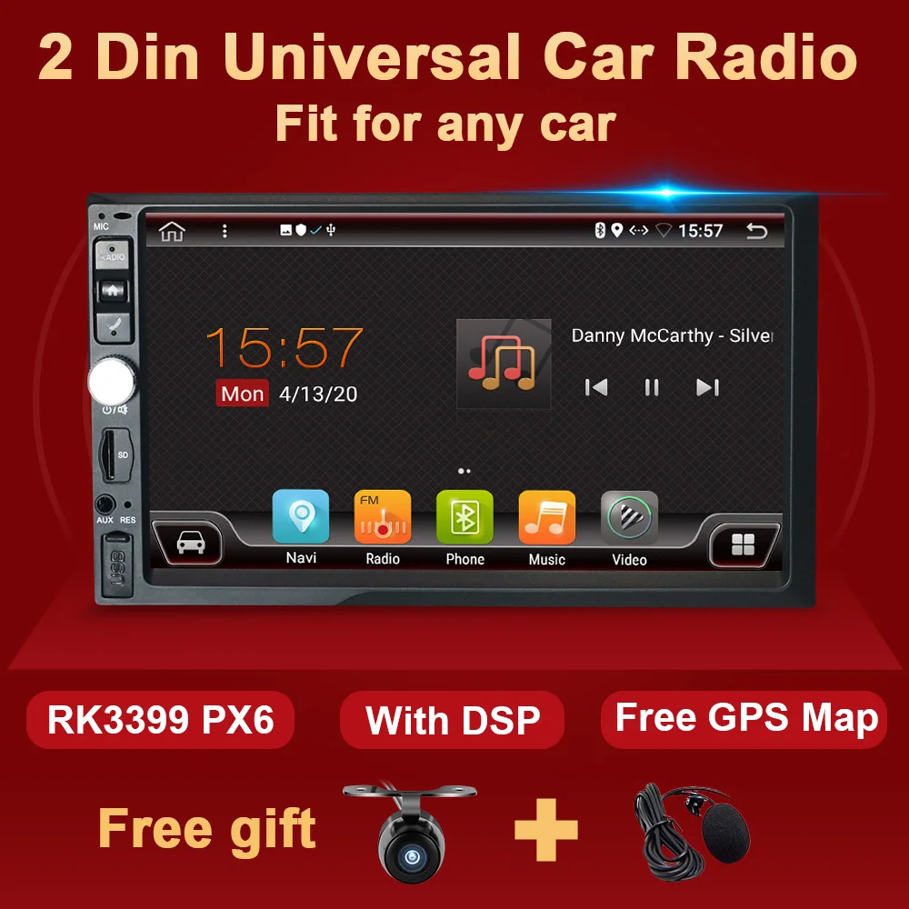 4G+64 G Android Auto Rádio Multimediálny Prehrávač Videa Autoradio Stereo Headunit 7